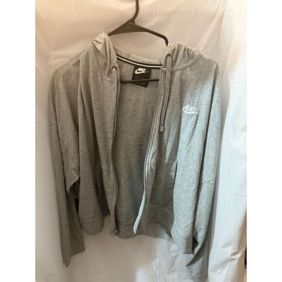 Nike Men’s Full-Zip Gray Hoodie – Size XL - Picture 1 of 4
